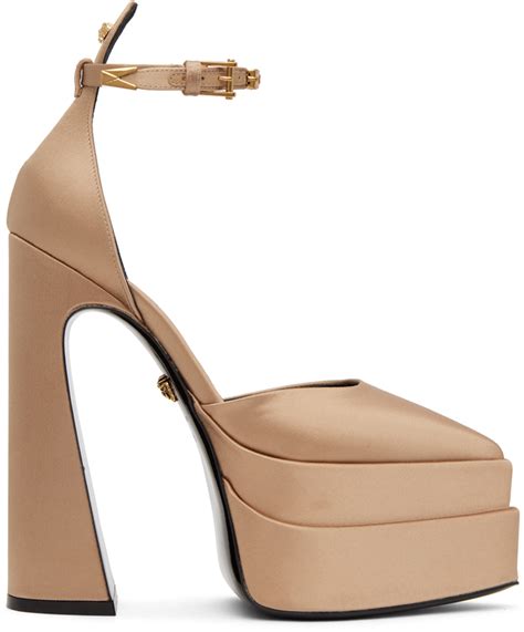 versace pointed platform heels